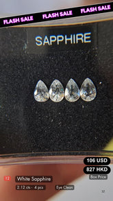 White Sapphire Deal (2.12 Cts)
